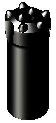 Stiftboorkroon R25 - 57mm P