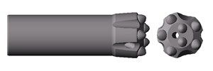Stiftboorkroon R25 - 35 NF/R