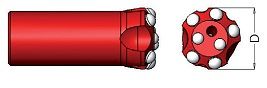 Stiftboorkroon R25 - 33 R