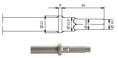 R10-S10,5-R12,5x50mm